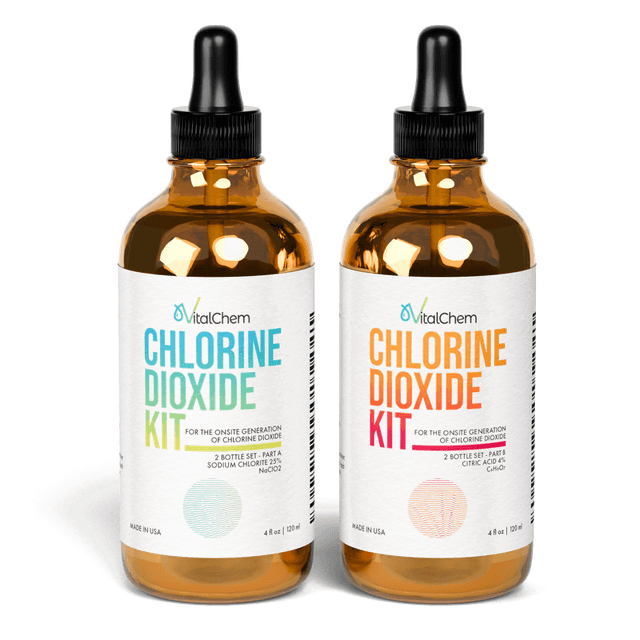 ClO2 Kit — Glass Droppers (Citric)